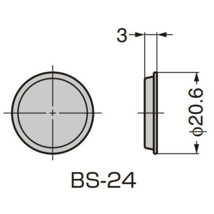 BSクリアバンパー クリア BS-24