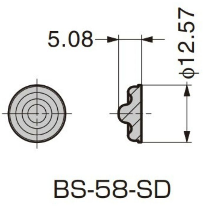 BSクリアバンパー クリア BS-58-SD