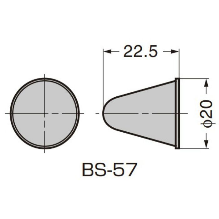 BSクリアバンパー クリア BS-57