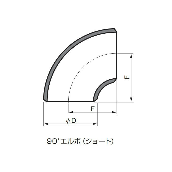 淡路ﾏﾃﾘｱ 白 PT370 S/40 90° ｼｮｰﾄｴﾙﾎﾞ300A ｼﾛS/40ES 300A ▽1027443