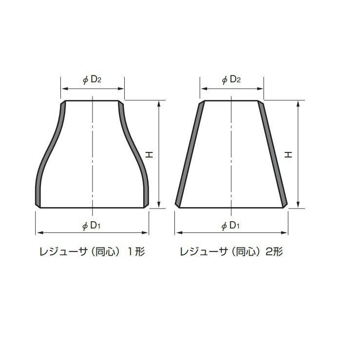 S/40CR PT370　S/40 コンセントリックレジューサー 125AX80A