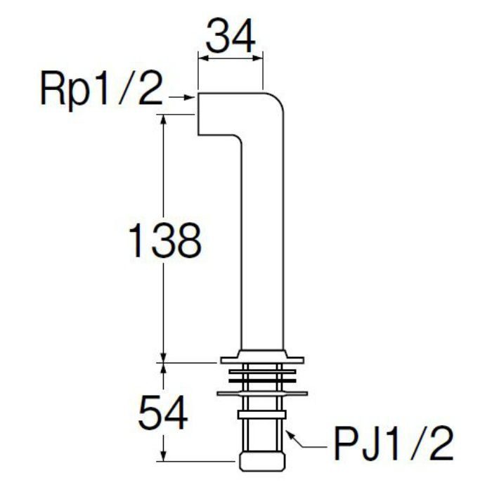 T261-13 水栓取付脚 LL