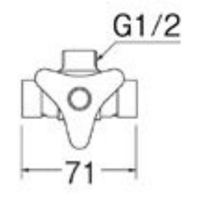 B411-X3-13 分岐止水栓本体(共用形)
