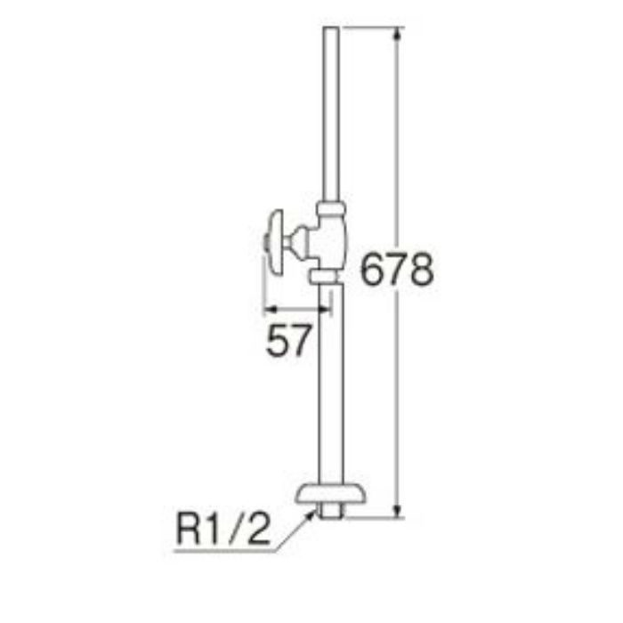 V21JS-13 ストレート形止水栓(共用形)