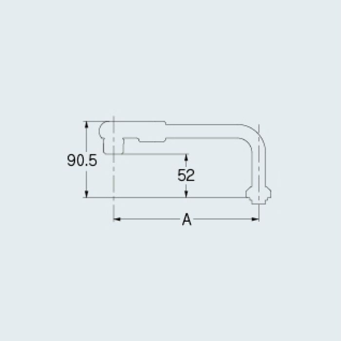 9116B 水栓先端部品 泡沫UFパイプ