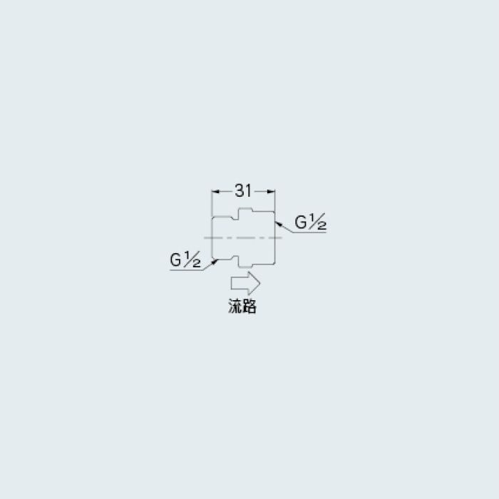 6207-3 水栓先端部品 定流量弁B