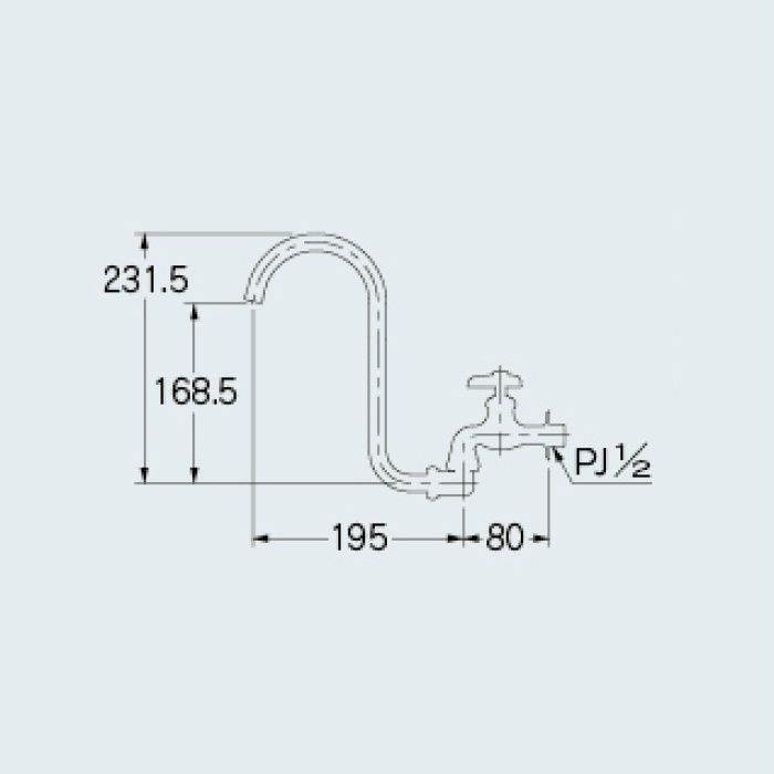 水栓金具 カクダイ 706-052-20 レバー式自在水栓-