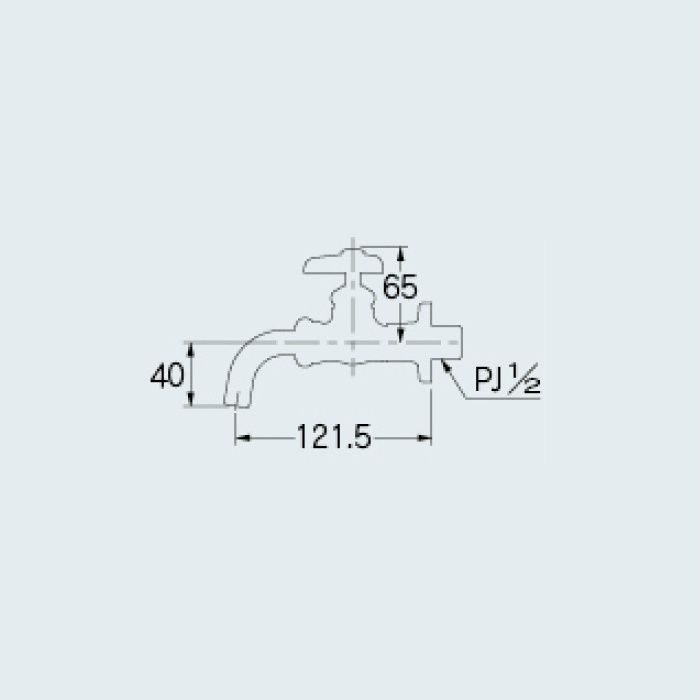 7017 一般水栓 万能ホーム水栓(送り座つき) 13