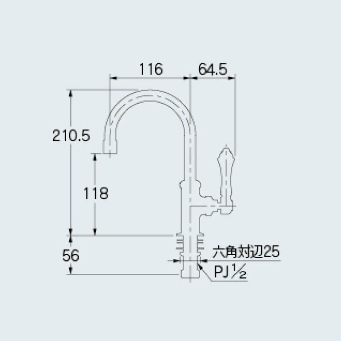 700-783 一般水栓 ガーデン用立形水栓