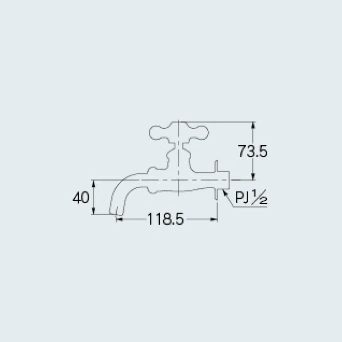 701-515-13 一般水栓 カラー吸気コマつき水栓(寒冷地仕様) ブロンズ