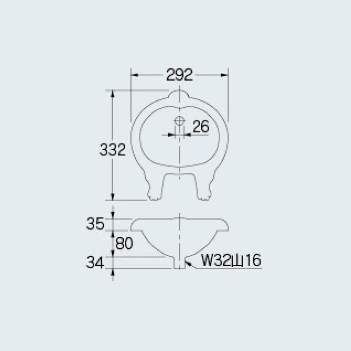 493-101 アイキャッチ手洗器 アホが見～る犬のケ～ツ