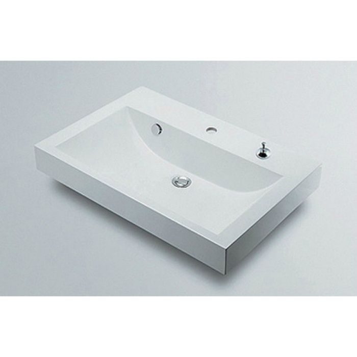 493-070-750H カウンター設置タイプ 角型洗面器(1ホール・ポップアップ独立つまみタイプ)