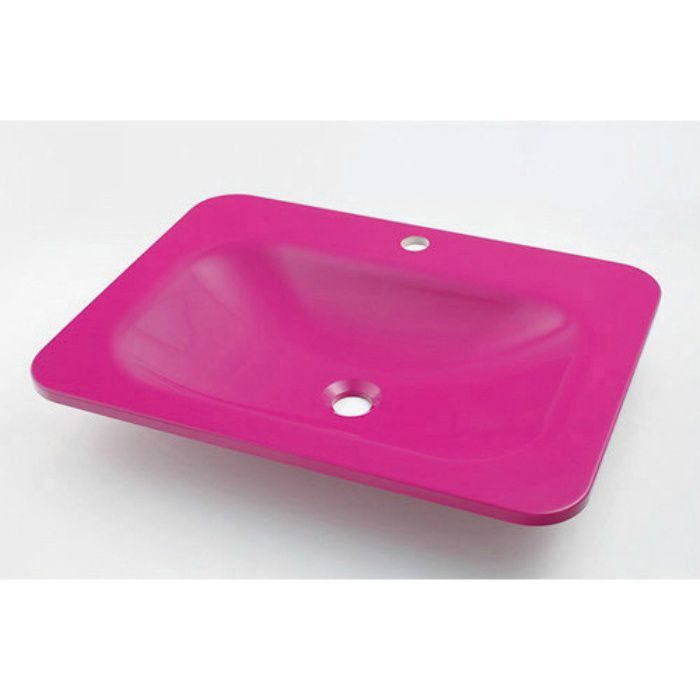 #MR-493220P カウンター設置タイプ 角型洗面器 パープルピンク
