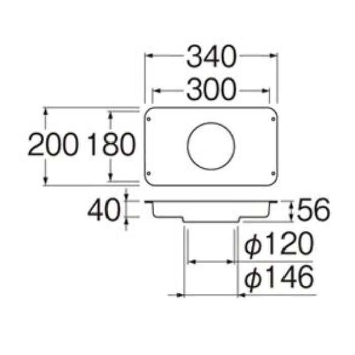 H543F-340 洗濯機パン ホワイト