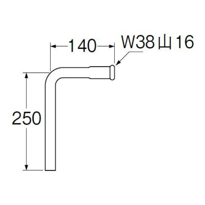 H80-1-A ロータンク洗浄管下部