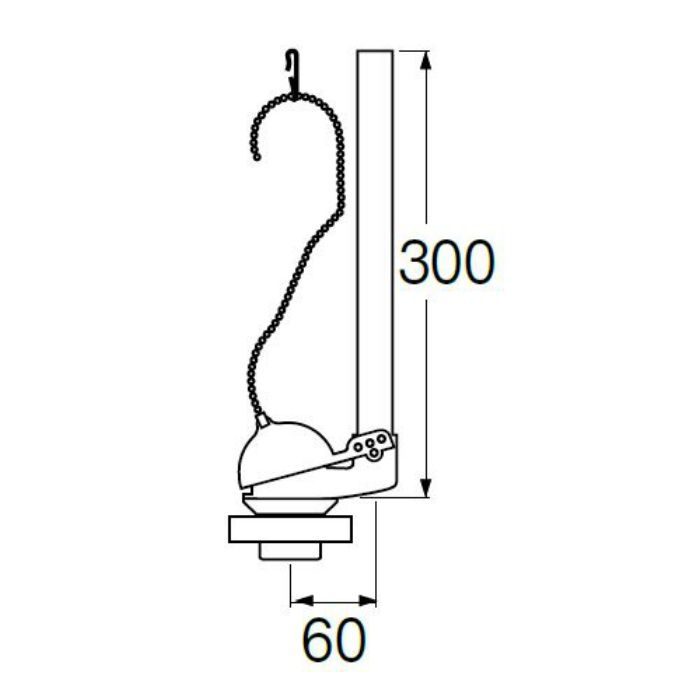 PH840-38 密結用ロータンクサイフォン 密結38mm用