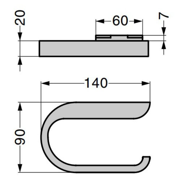 HEWI ロールペーパーホルダー 800-21型 800-21-11090 スガツネ工業