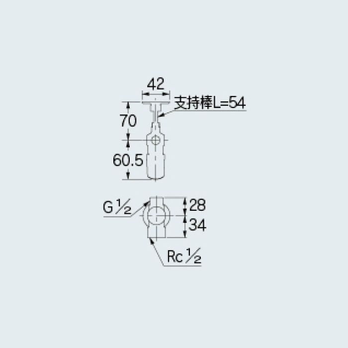 783-540-13 止水栓 キッチンヘッダー