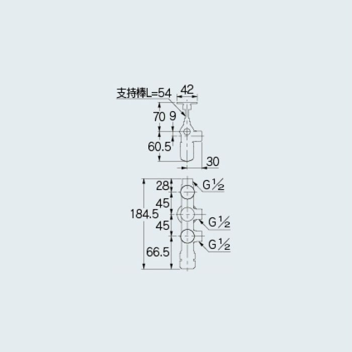 783-552-13B 止水栓 キッチンヘッダー カクダイ【アウンワークス通販】