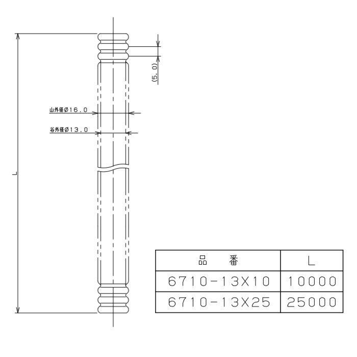 6710-13X25 巻フレキパイプ カクダイ【アウンワークス通販】