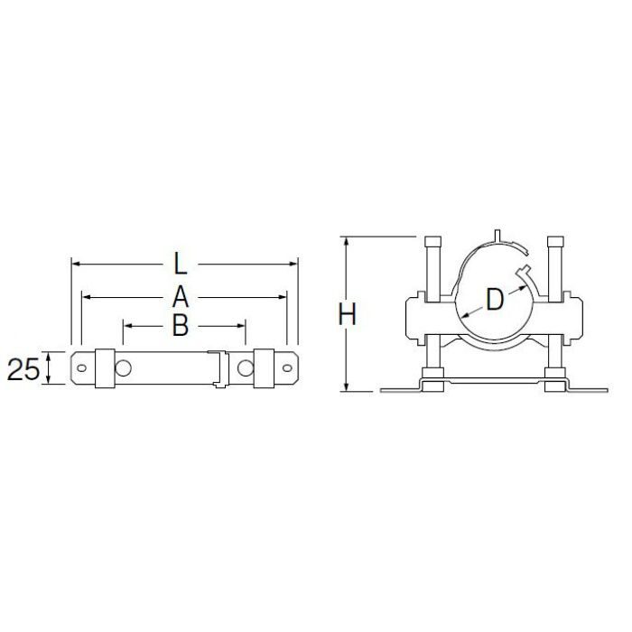 R662-50-120 排水管支持金具