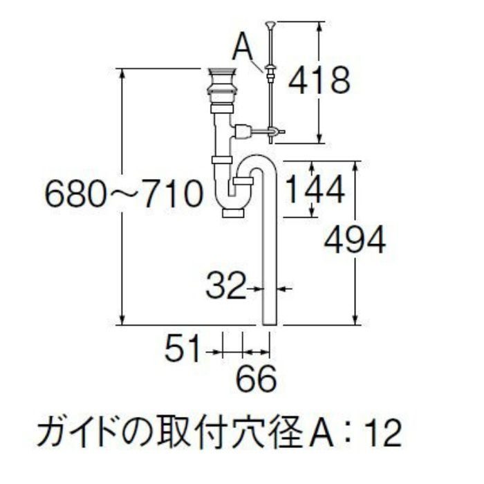 パイプ SANEI 洗髪排水栓付Sトラップ H774-38：インテリアの壱番館 ーディング - shineray.com.br