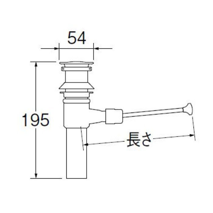 H700-1X210-32 ポップアップ排水栓上部 SANEI【アウンワークス通販】