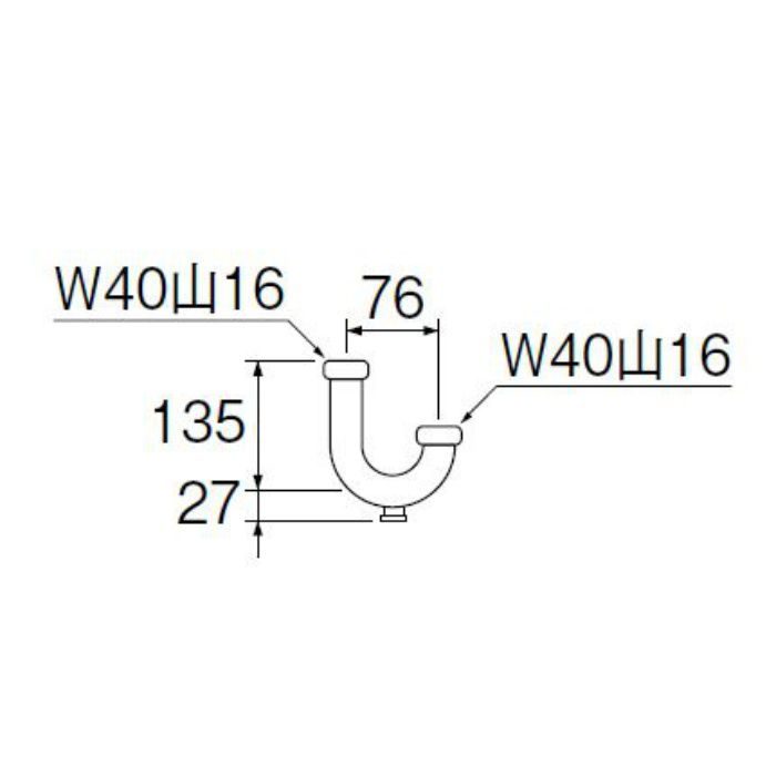 H70-672-32 掃除口付U管