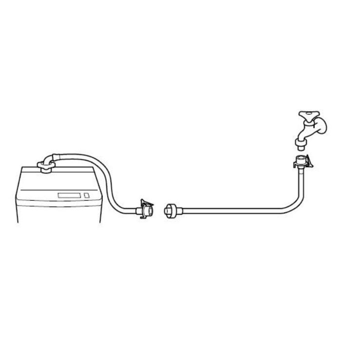 PT17-2-3 自動洗濯機給水延長ホース 長さ3m