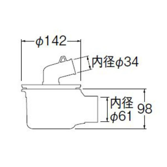 H5555-50 洗濯機排水トラップ