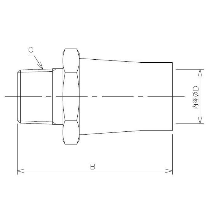 632-203 配管継手 バルブソケット2型 25