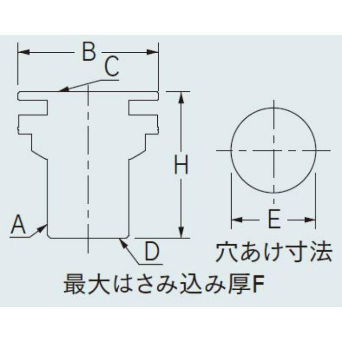 6171-20 配管継手 タンク取付金具 20