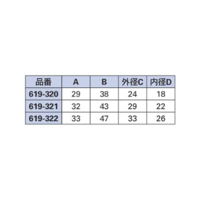 619-321 配管継手 樹脂製座付水栓エルボ 16×1/2