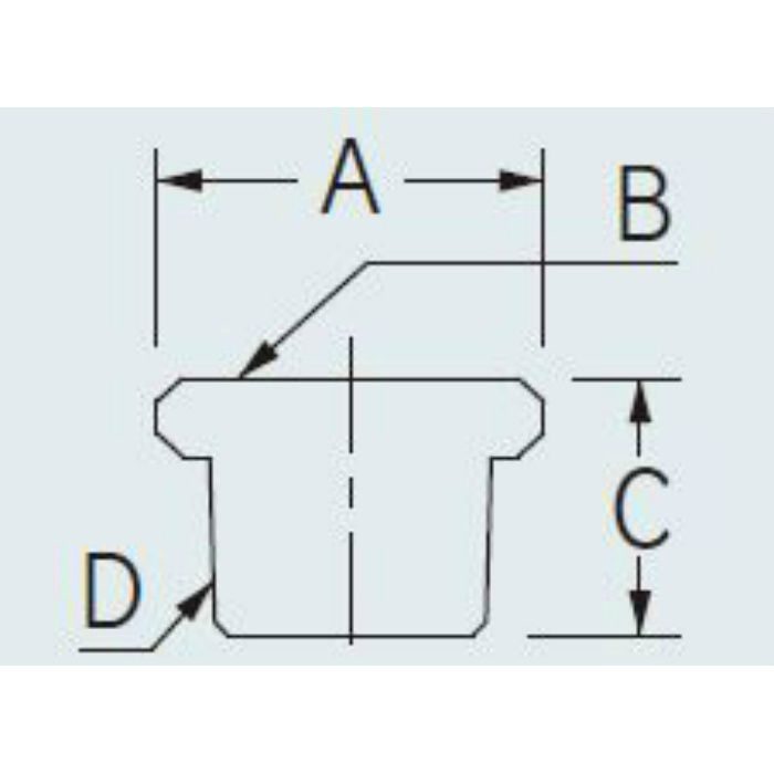 6167A-25X13 配管継手 ブッシング（クローム） 25×13