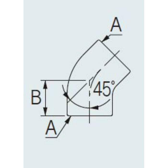 647-011-50 配管継手 ステンレス45°エルボ 50