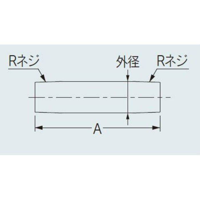 6476-10X100 配管継手 ステンレスパイプニップル 10×100