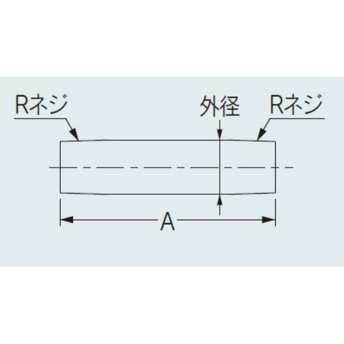 6476-10X100 配管継手 ステンレスパイプニップル 10×100