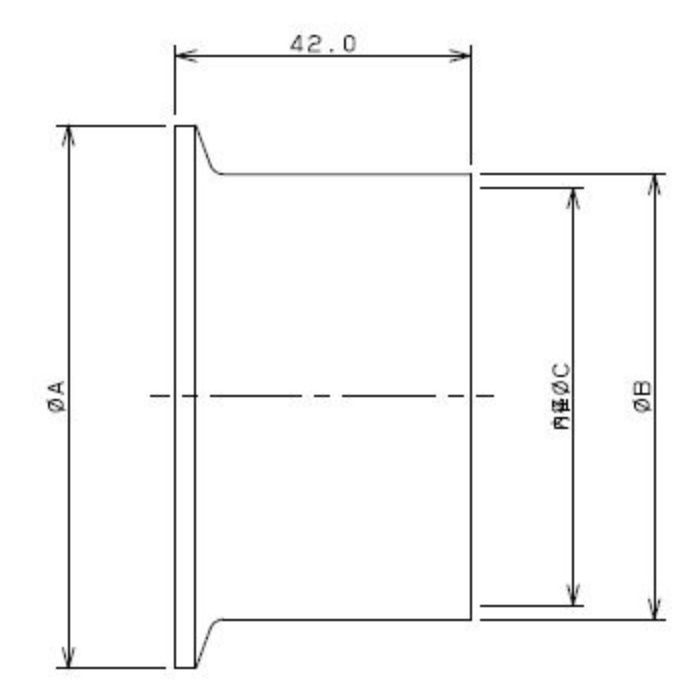 690-02-C 工場設備継手 ロングヘルール 1.5S