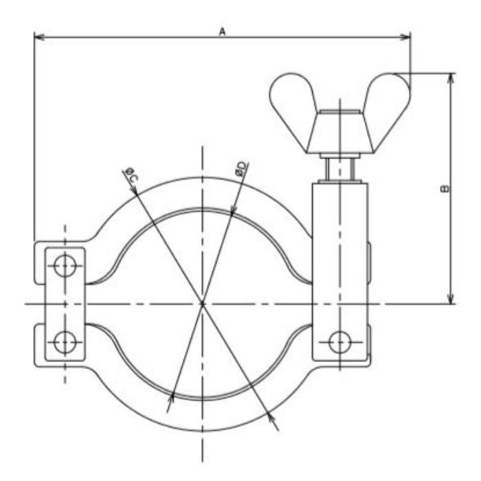 690-10-C 工場設備継手 低圧クランプ 1.5S