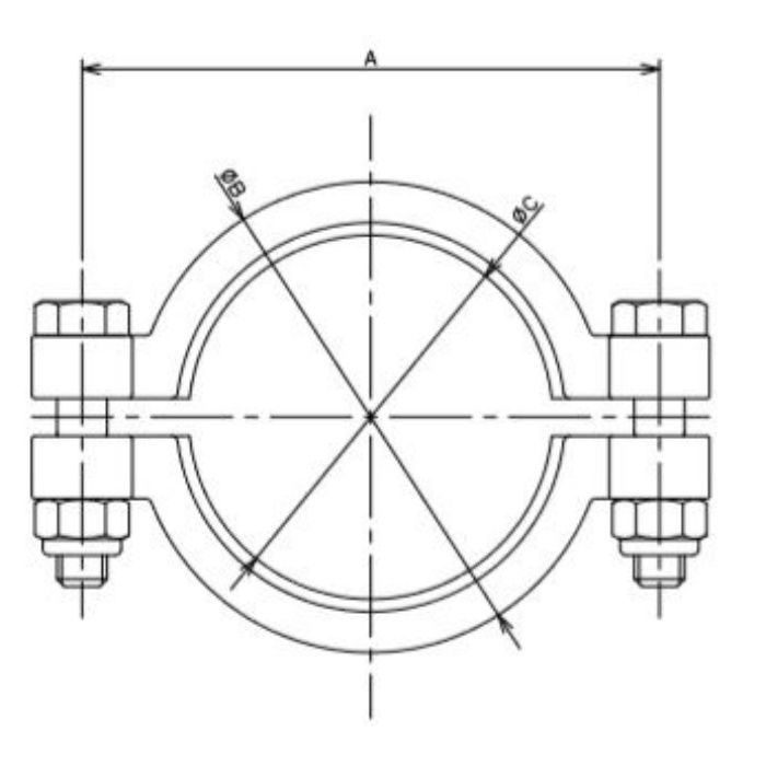 690-13-D 工場設備継手 2Dクランプ 2S