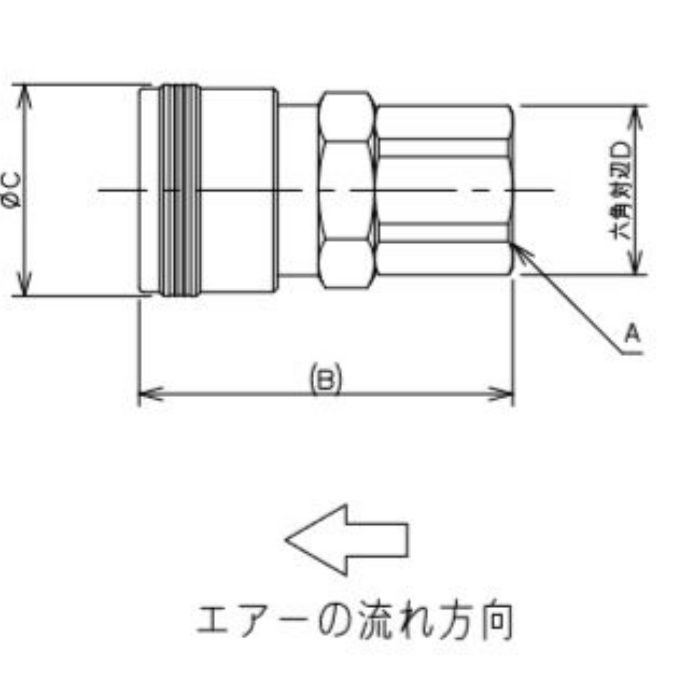 518-31-40X13 工場設備継手 内ネジソケット