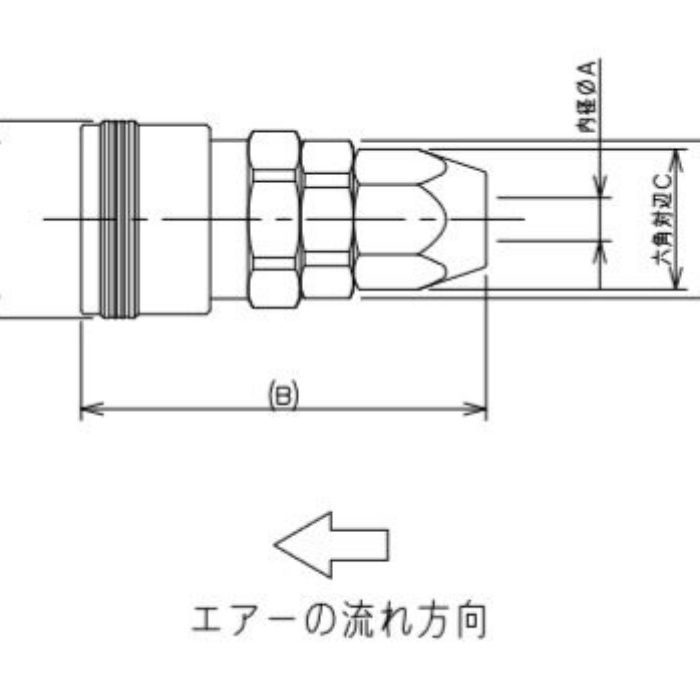 518-33-20X6.5 工場設備継手 ナットソケット