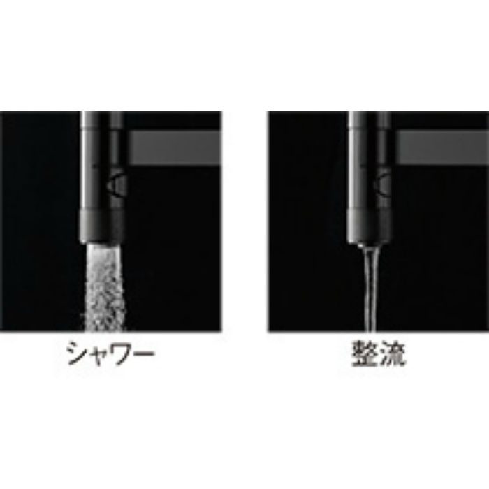 K8781JV-DJP-13 シングルワンホールスプレー混合栓 キッチン用 漆黒