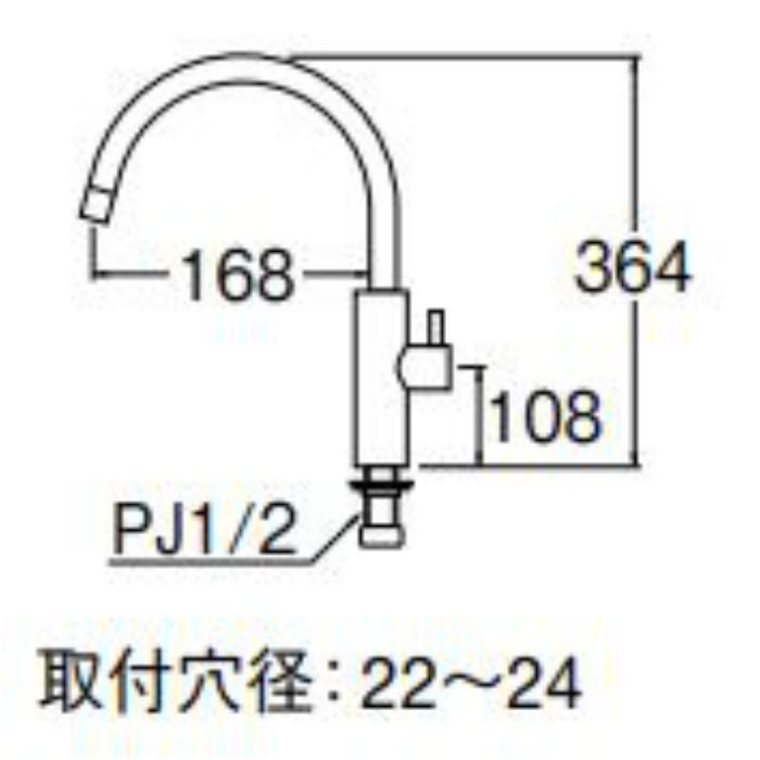 Y5475H-MDP-13 立水栓 マットブラック SANEI【アウンワークス通販】