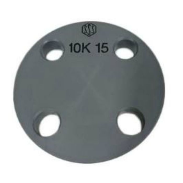 PVC10KSB-F フランジ PVC(溶接) 10K SB ボルト穴付閉止フランジ 125A