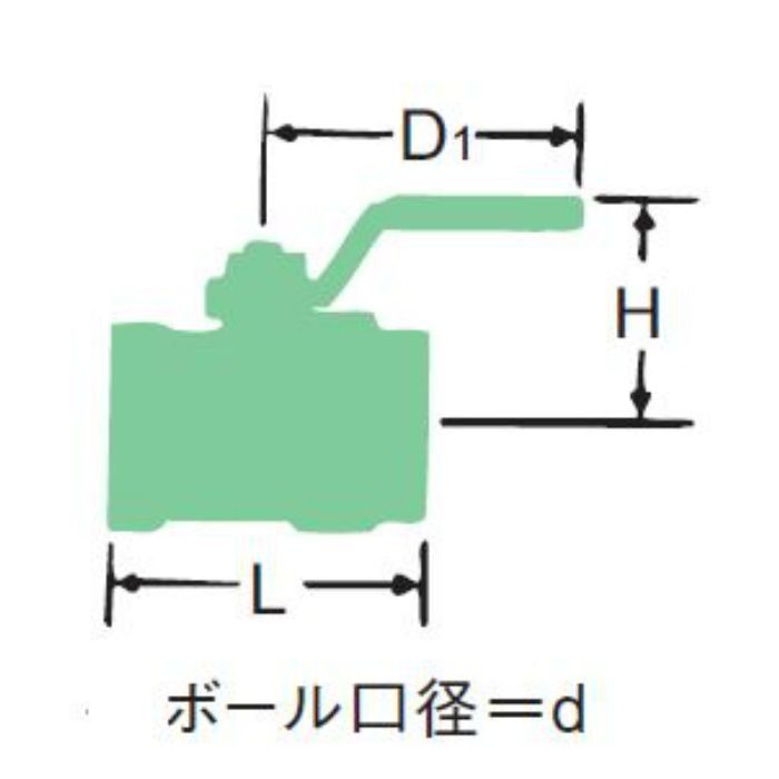 600RC-N 黄銅フルボアボール弁 25A