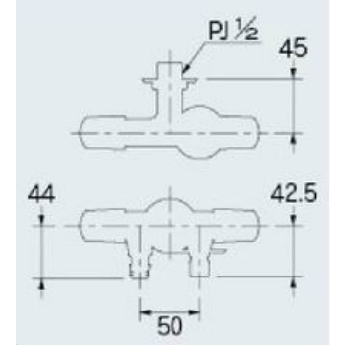 704-109-13 洗濯機用双口水栓 カクダイ【アウンワークス通販】