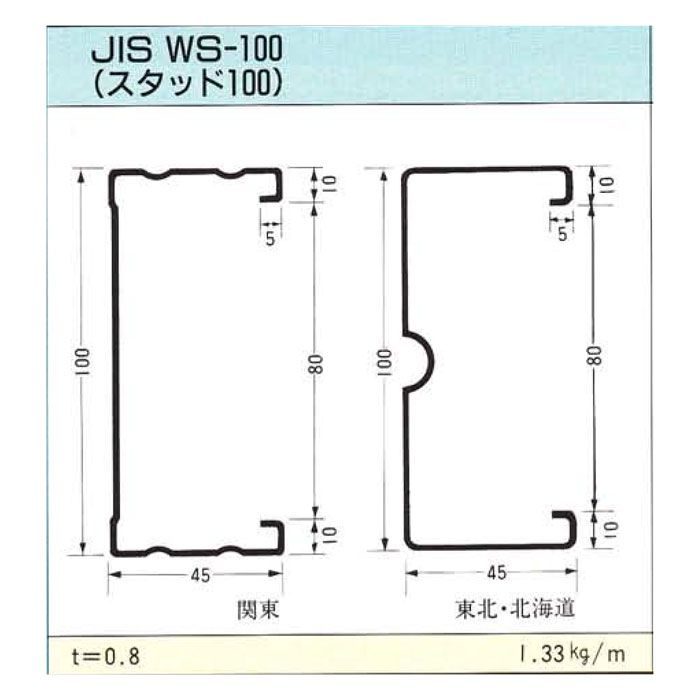 JIS スタッド100 4m