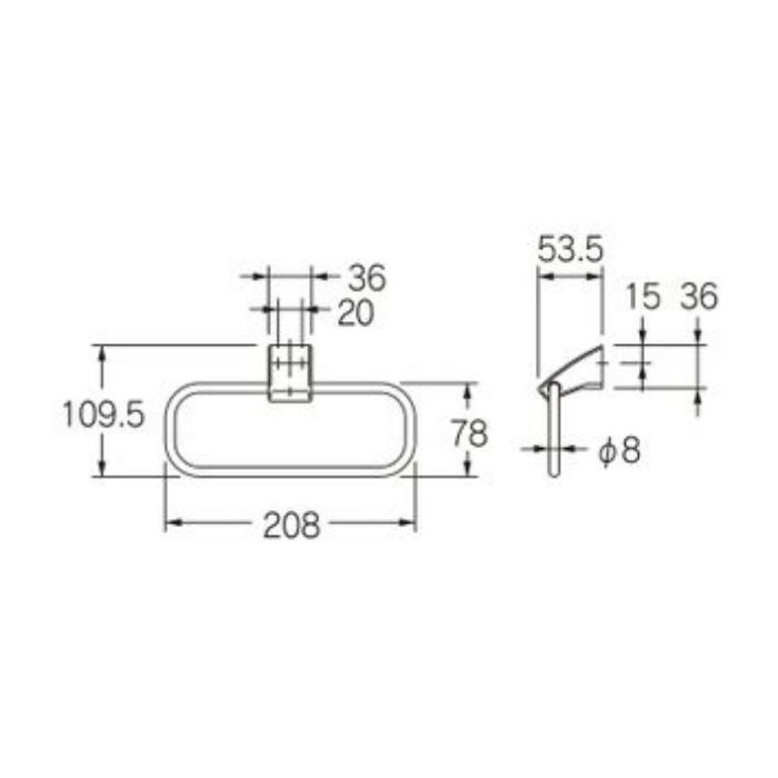 カクダイ 206-713 タオルリング - その他住宅設備家電