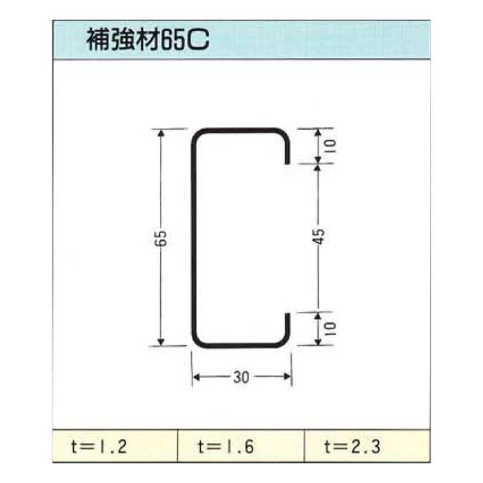 JIS 65mm×30mm×10mm t=2.3mm 5m